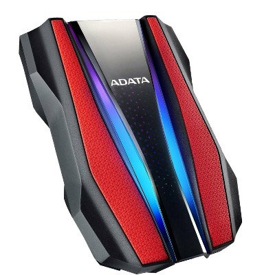 ADATA Durable Series: HD770 RGB 2TB USB 3.1 IP68 Waterproof External HDD - Red