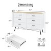 NicBex Metal Handles & Legs Modern Dresser Storage Cabinet for Bedroom with Drawers - 3 of 4