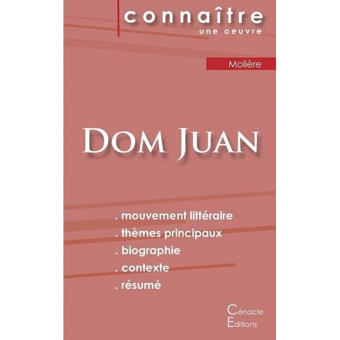 Fiche De Lecture Dom Juan De Moliere Analyse Litteraire De Reference Et Resume Complet Paperback Target