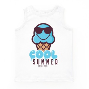 The Juniper Shop SmileyWorld Cool Summer Ice Cream Blue Youth Tank Top - 1 of 4