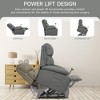 Hzlagm Everglade 28.7 in. W Faux Leather Power Lift Recliner for Elderly Assistance - 3 of 4
