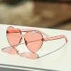 4E's Novelty Heart Shaped Sunglasses for Women (2 Pack) - Cute Pink Heart Sunglasses for Parties, Festival & Valentines Hot Pink Accessories for Women - 4 of 4