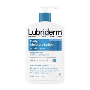 Lubriderm Daily Moisture Hydrating Body Lotion, Fragrance-Free, 16oz - 1 of 4