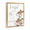 Stupell Industries He Is Our Help & Shield Floating Frame Canvas Art - 2 of 4