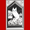 Men's Design By Humans Ghost cat the Keeper of the Crypt By runcatrun Tank Top - 2 of 2