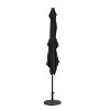 10' x 6.5' Rectangular Nassau Market Patio Umbrella with LED Bulb Lights Black - Island Umbrella: Solar Powered, Weather-Resistant - 4 of 4