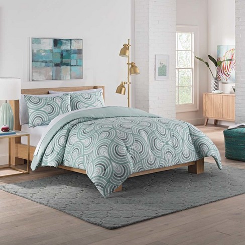 Sage Frenchy Reversible Comforter Set Vue Target