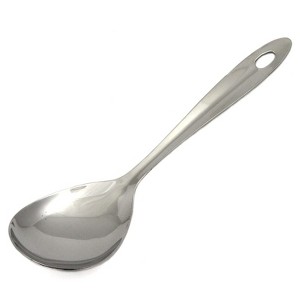 Chef Craft 9.5" Stainless Steel Basting / Serving Spoon with Sleek Mirror Finish - 1 of 3