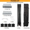 10x10FT Instant Pop Up Canopy Tent - Complete 4-Wall Commercial Shelter for Outdoor Events - 4 of 4