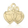 Gloria Duchin Double Hearts Gold Metal Tree Ornament - 2 of 2