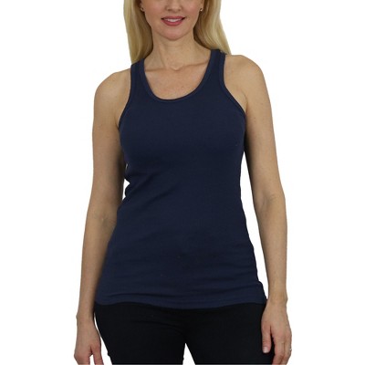 Galaxy By Harvic Women's Loose Fit Ribbed Tank Top