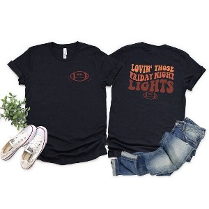 Simply Sage Market Women's Friday Night Lights Football Front and Back Design Short Sleeve Graphic Tee - 1 of 4