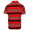 Gioberti Mens Multiple Stripe Polo Shirt With Pocket - Short Sleeve Yarn Dye - 2 of 2