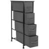 Sorbus 4 Drawers Narrow Dresser - with Steel Frame, Wood Top & Easy Pull Fabric Bins for Small Spaces, Closets, Bedroom, Bathroom & Laundry - 4 of 4