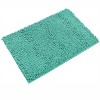 Home Mart Goods Turquoise Blue Large Soft Cozy Plush Chenille Bath Mat Bathroom Rug - 24"x16" - 2 of 4