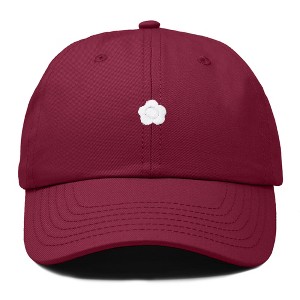 Dalix Lil Flower Embroidered Cotton Cap Outdoor Dad Hat Womens - 1 of 4