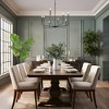 LNC Concise 8-Light 31.5" Modern Candle Oversized Chandelier,Rustic Matte Black - 4 of 4
