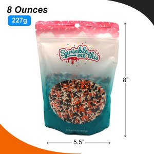 Sprinkle Me This – Shades of the Night – Halloween Jimmies – Black, Orange & White Sprinkle Blend - 1 of 4