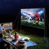 VEVOR Projector Screen with Stand, 120 inch 16:9 4K 1080 HD Outdoor Movie Screen with Stand, Wrinkle-Free Projection Screen with Tripods - 2 of 4
