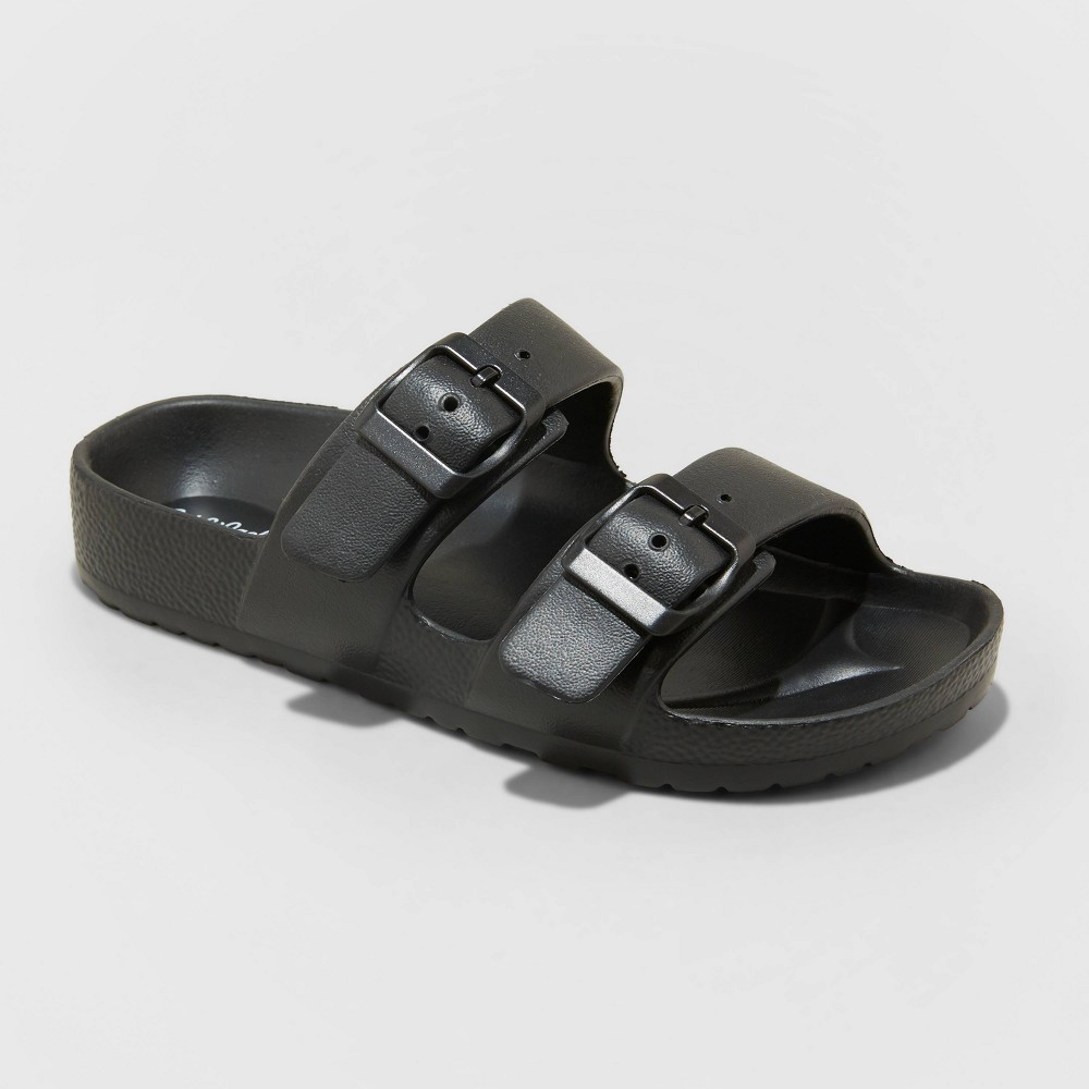 Kids' Noa Slip-On Footbed Sandals - Cat & Jack™ Black 5