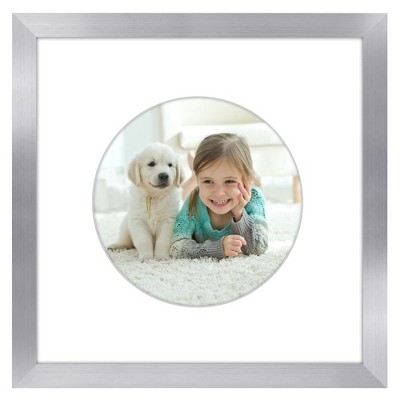 Americanflat 12" x 12" Picture Frame with Mat - Round & Heart Designs - Stylish Decor for Living Rooms, Dorms, Offices & More