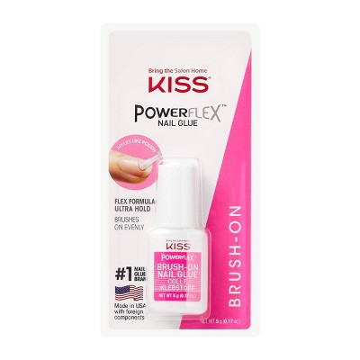 Kiss PowerFlex Brush-On Nail Glue - 0.17oz