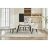 Swivel Bar Stools Set, Upholstered Barstools with Sturdy Metal Base, for Kitchen, Dining Room, Home Bar - 3 of 4