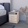 FONTOI Nightstand with Two Drawers, Side Table for Living Room Bedroom Home, Gray, 14.5"*20"*15.7" - 2 of 4