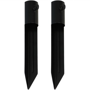 Sunnydaze Outdoor Universal Steel Metal Ground Stake Accessory for Patio and Lawn Torches - Black - 1 of 4