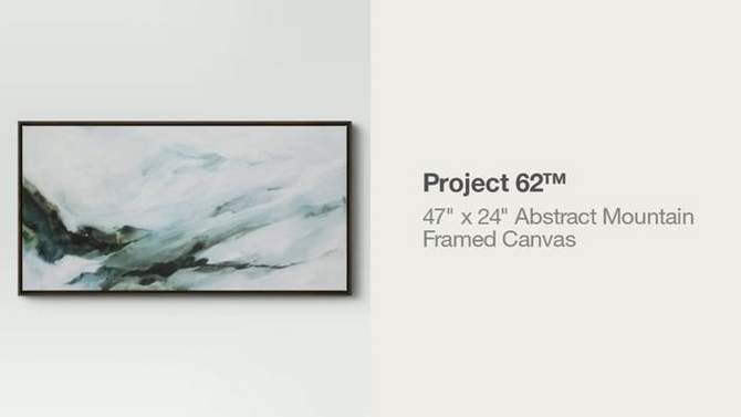 47&#34; x 24&#34; Abstract Mountain Framed Canvas - Project 62&#8482;, 2 of 11, play video