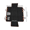 Unique Bargains Load-bearing Pet's Car Seat Cover with Safety Belts Hanging Ropes Black Orange 1 Pc - 4 of 4