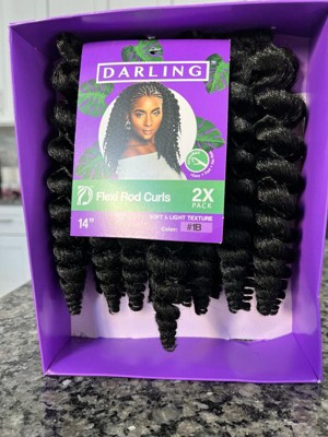 Darling Flexi Rod Curls 1b Hair Extension - 2ct : Target