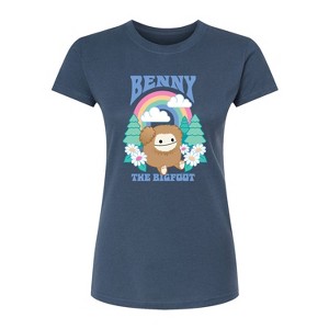 Women's - Squishmallows - Benny The Bigfoot Fitted Graphic T-Shirt - 1 of 2