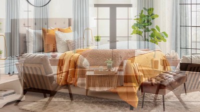 Gray Faux Fur and Sherpa Throw Blanket with Inspirational Words