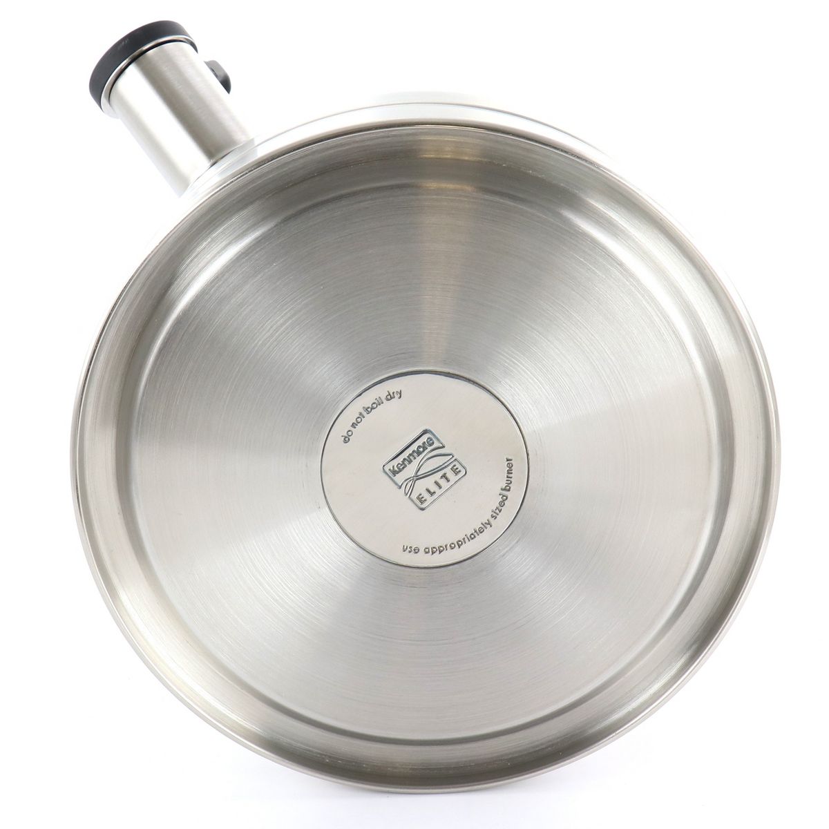 Kenmore Elite 2.3 Quart Stainless Steel Whistling Tea Kettle in Black - thumbnail 3