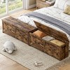 47.2"  Storage Chest, Wooden Storage Bench with Safety Hinge, Easy Assembly, Large Toy Chest for Entryway, Living Room, Bedroom - 4 of 4