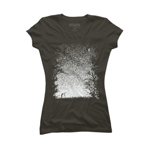Junior's Design By Humans Pixel Space By daletheskater T-Shirt - 1 of 3