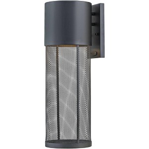 Hinkley Aria 21 3/4" High Black Cylindrical LED Outdoor Wall Light - 1 of 1