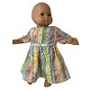 Doll Clothes Superstore Pastel Stripe And Flower Dress Fits 15-16 Inch Baby And Cabbage Patch Kid Dolls - 2 of 4