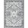Indoor Washable Area Rug, Non Slip Ultra Thin Low Pile Floor Carpet, Soft Vintage Printed Mat for Living Room Bedroom Dining Room Office - 2 of 4