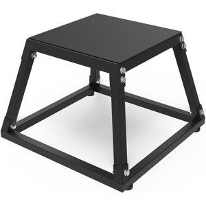 Plyometric Jump Box Set–12/18/24/30Inch Steel Plyo Boxes for Home Gym,Anti-Slip Fitness Platform for Box Jumps,Step-Ups & Explosive Strength Training - 1 of 4