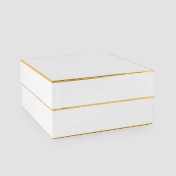 Gift Box White/Gold  - Sugar Paper™ + Target