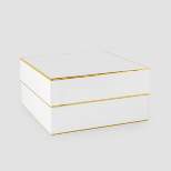 Gift Box White/Gold  - Sugar Paper™ + Target