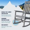 Trapper’s Peak Outdoor Rocking Chair Poly Lumber Grain, Steel Frame - 3 of 4