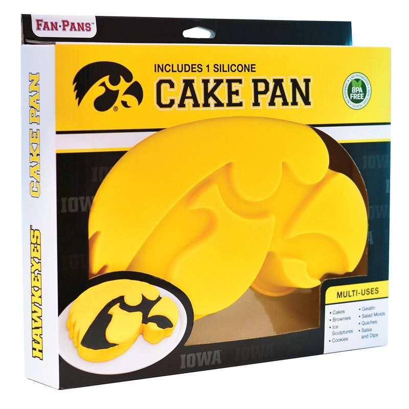 MasterPieces FanPans NCAA Iowa Hawkeyes Team Logo Silicone Cake Pan, 1 of 6