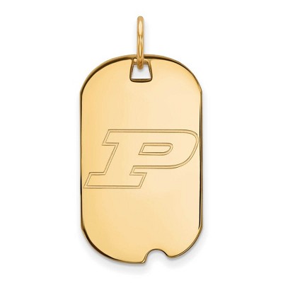 Black Bow Jewelry 14k Yellow Gold Purdue Boilermakers NCAA Pendant