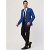 Lars Amadeus Men's Bussiness Casual Slim Fit One Button Dressy Blazer - 4 of 4