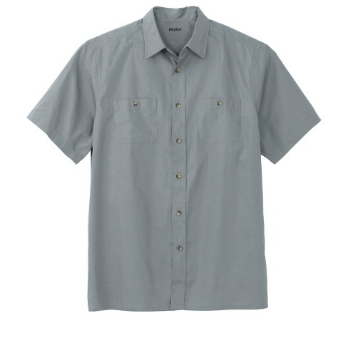 KingSize Men's Big & Tall Short-Sleeve Pocket Sport Shirt