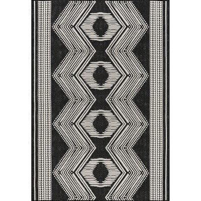 nuLOOM Rayna Geometric Stain Resistant High Traffic Outdoor Area Rug