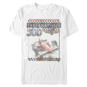 Mens Indy 500 Distressed 108th Running Poster T Shirt - 1 of 4